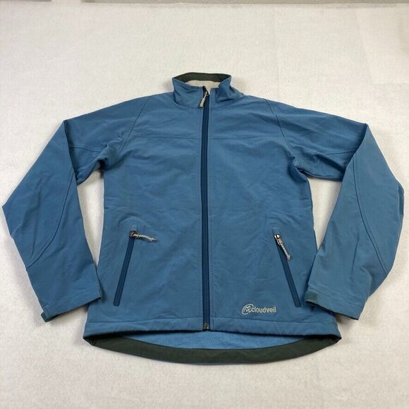 Cloudveil Jacket Women's Medium Blue Maize Cyclone Serendipity Soft Shell - Picture 1 of 16
